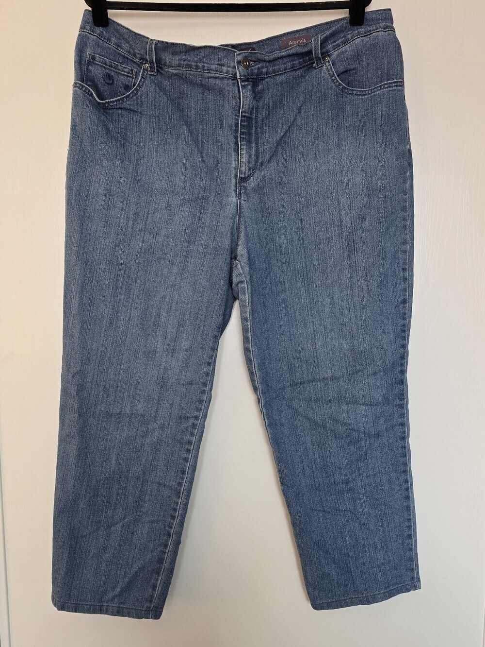 Gloria Vanderbilt - (Plus-Size) Amanda Blue High-Rise Jeans With Pockets